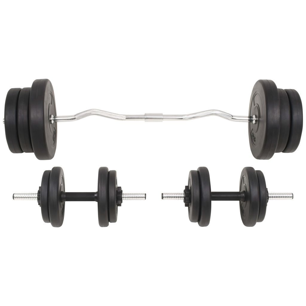 vidaXL Barbell and Dumbbell Set 132.3 lb