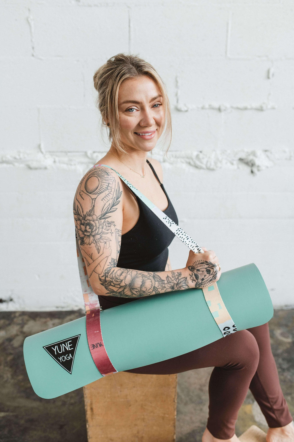 Hemlock Yoga Strap – Multicolor Stretching Strap w/ Metal Buckles | Yune Yoga